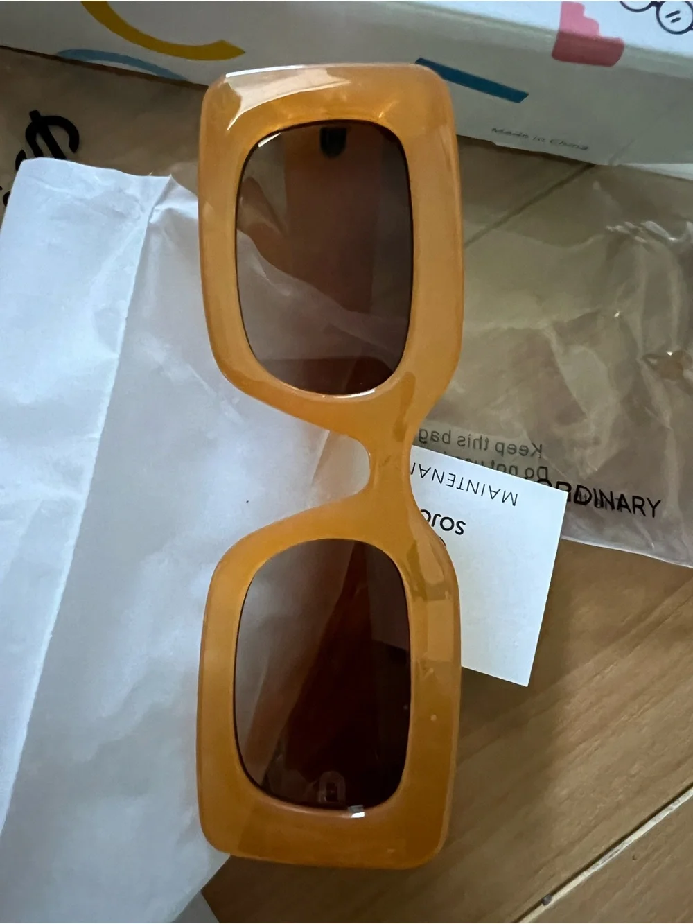 Sojos Kids Amber Rectangular Sunglasses